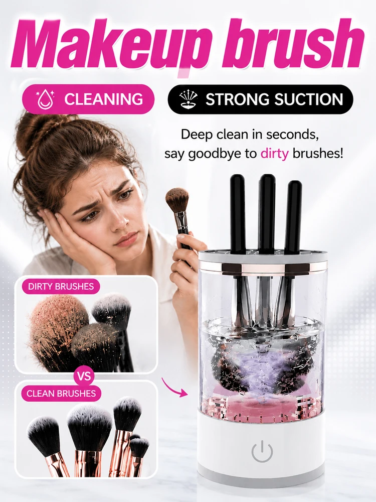 

makeup brush cleaner,Make-up sponge cleaner machine,Makeup brush drying rack,Brush and makeup sponge storage,Free shipping