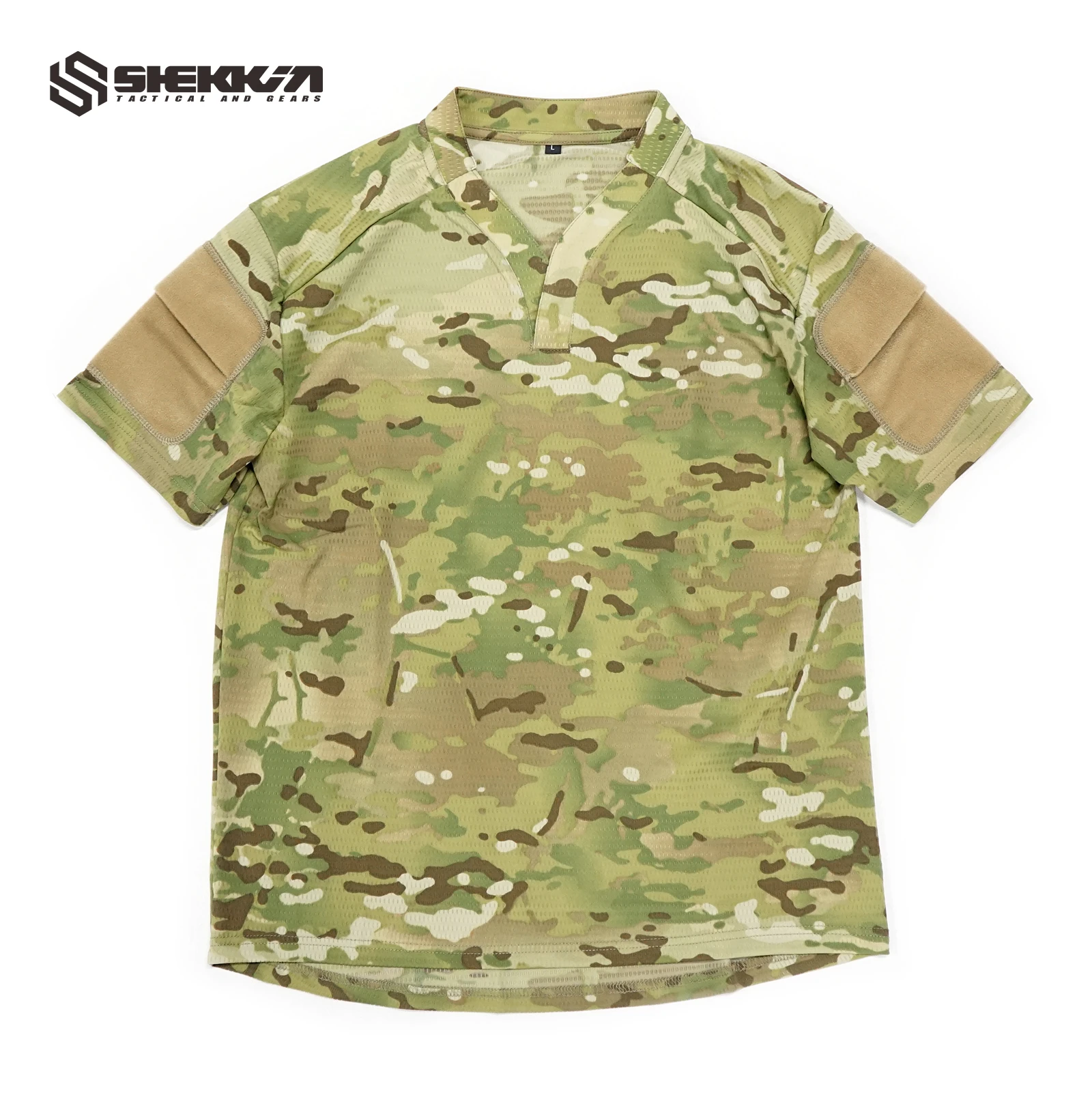 Imagem -06 - Shekkingears Velocidade Estilo Rugby Camisa Quick Dry Tactical Manga Curta T-shirt Cag Amor