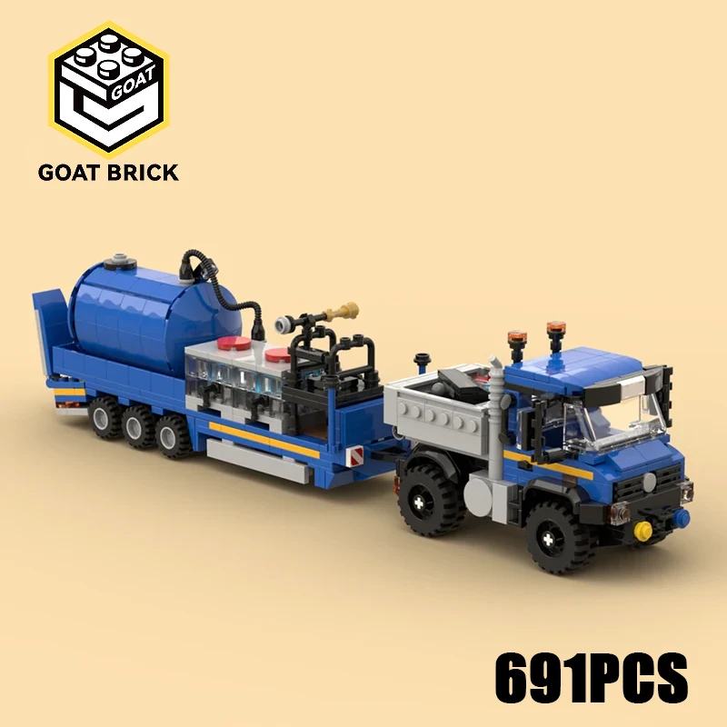 

Moc Building Block Желудь Универсальный грузовик и опрыскиватель Прицеп Технология Модульная модель кирпича Подарки Рождественские игрушки Наборы для самостоятельной сборки