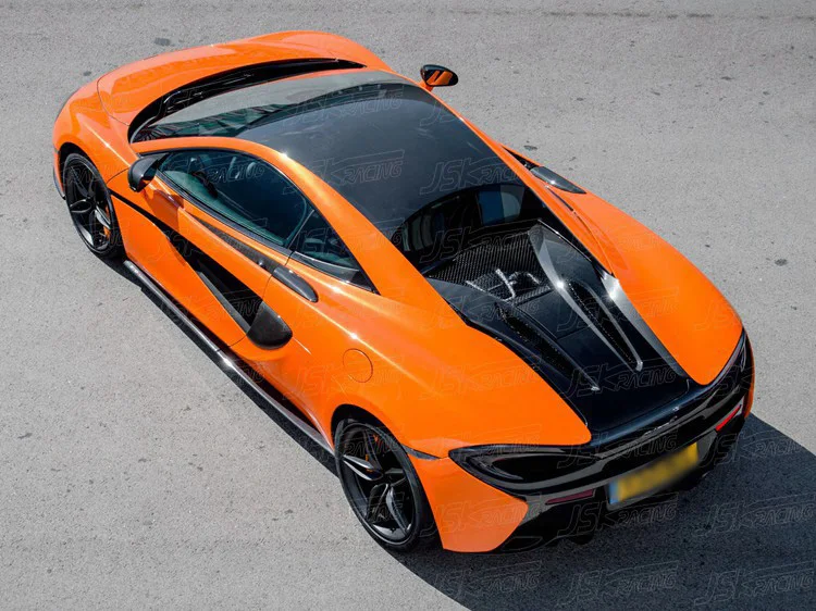 OEM Style Carbon Fiber Rear Air Vent Rear Window Triangle Trim for 2015-2017 Mclaren 570s Car Rear Side Vent Window Trim Cover