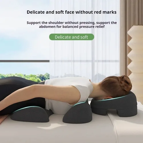Imagen 2 del producto Almohada especial para dormir para salón de belleza, cojín de masaje Facial, almohada para dormir propensa, masaje y almohadilla para senos para tratamientos de salón