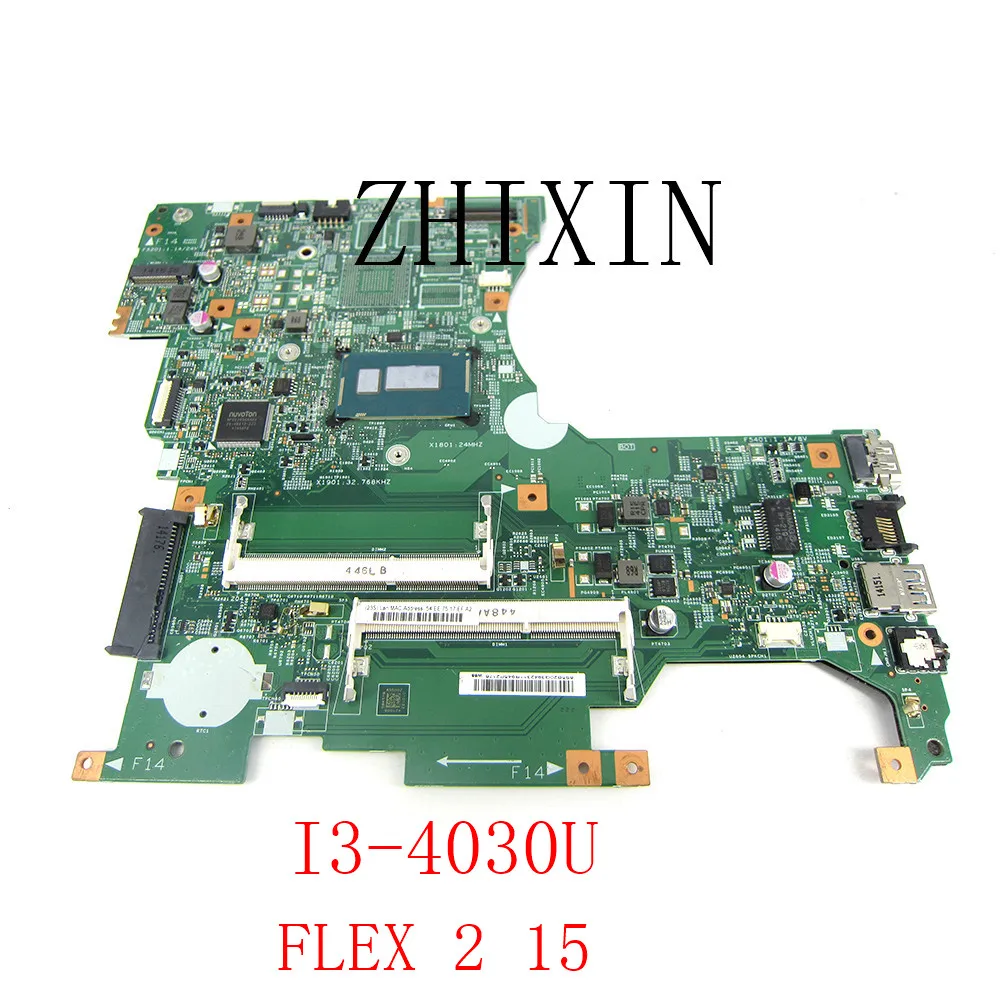 

yourui FOR Lenovo FLEX 2 15 laptop motherboard SR1EN i3-4030U CPU LF15M MB 13308-1 448.00Z04.0011 5B20G39423 Test work