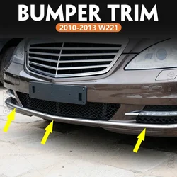 for 2010-2013 W221 Mercedes Benz S350 S400 S550 S600 S63 S65 AMG Front Bumper Lower Chrome Trim 2218850121 2218850021 2218850221