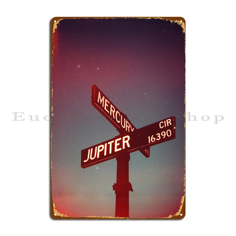 Universe Intersection Mercury And Jupiter Metal Sign Designing Mural Cinema Cinema Home Tin Sign Poster