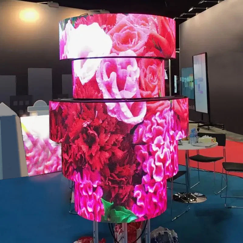 Flexible LED screen panel module Indoor 320*160mm P1.88 P2 P2.5 P3.076 P4 RGB Full color Soft LED display panel module