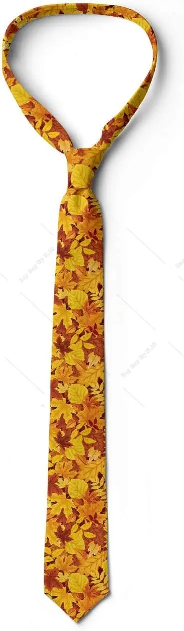 Maple Fall Style Fashion Tie Multicolor Modern Men's Tie Print One Size Shirts Men Gift Festival Party