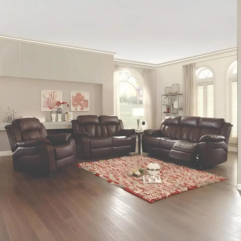 Daria verstelbare loveseat in donkerbruin, comfortabele en stijlvolle zitplaatsen voor de woonkamer, perfect voor ontspannend entertainment