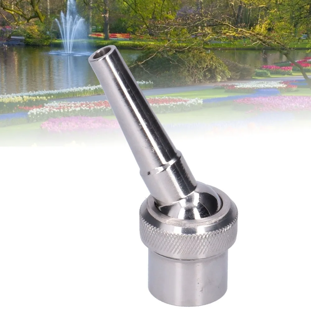 Stainless Steel Fountain Nozzle Silver G3/4 Female Thread Fountain Sprinkler Easy Installation Adjustable Fountain Jet Nozzle