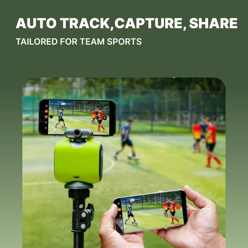 

XbotGo Chameleon AI Auto Sports Action Camera | 360° Motion Tracking,Wireless Live Streaming,Digital Stabilization,Sports Events