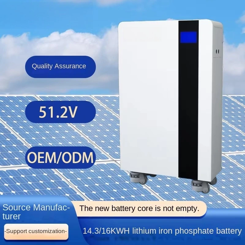 16KWH 51.2V280AH Lithium Iron Phosphate Solar Energy Storage Battery Low Voltage Light Storage for Outdoor Home Power Supply
