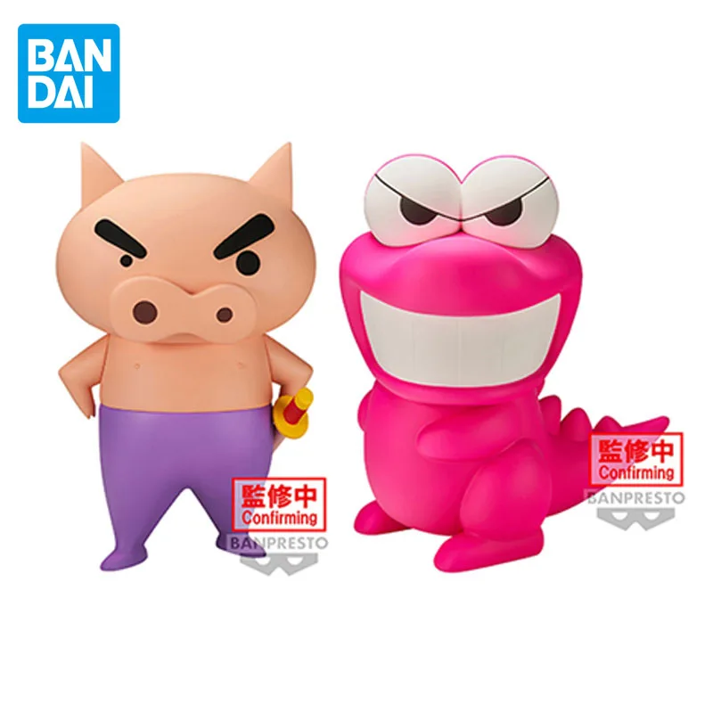 BANDAI oryginalna kredka Shin-chan Anime rysunek Buriburizaemon Waniyama San zabawki figurki akcji dla chłopców dziewcząt prezenty urodzinowe