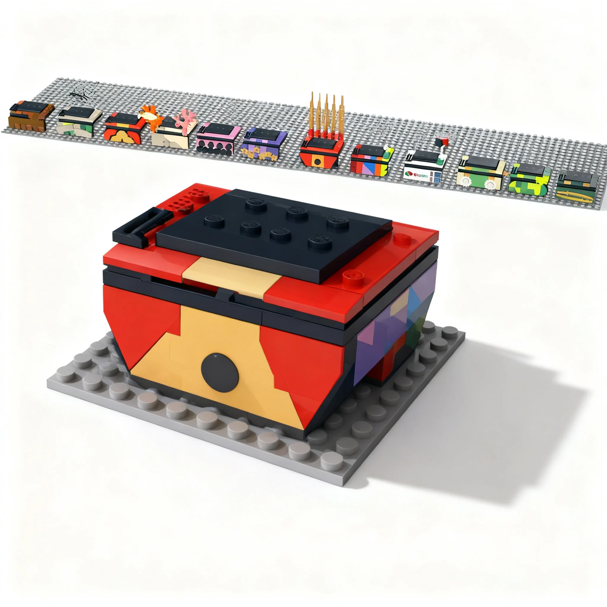 352pcs MOC Collectible Minifigures Series 29 Minifigures Series 29 Display Cube Model Building Blocks Brick Idea Collection