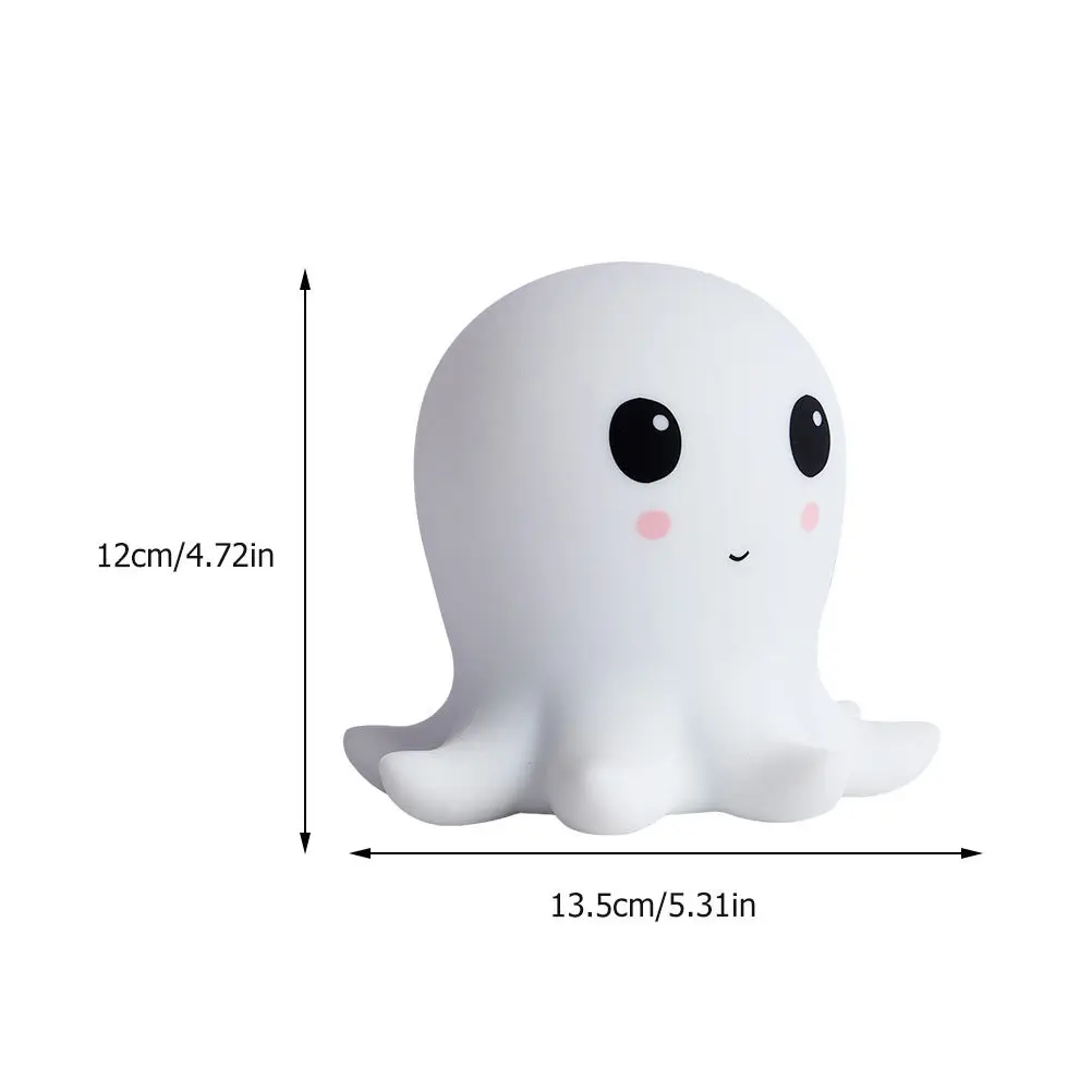 素敵なタコモデリングナイトランプ USB デスクトップライト 暖かい光 屋内使用 絶妙なシリコンベッドサイドランプ デスクトップナイトライト