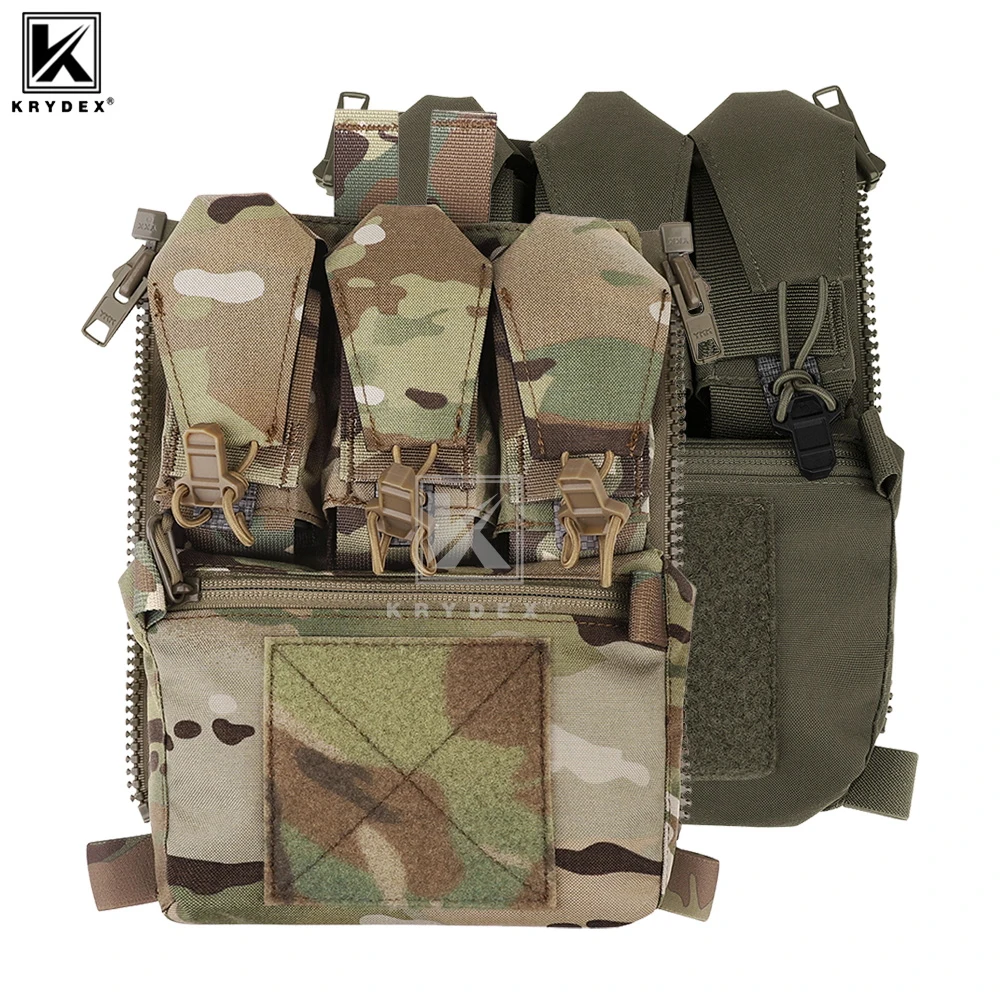 

KRYDEX Tactical Zip-On Back Panel Banger Multipurpose Zipper Backpack Bag For FCPC V5 Plate Carrier Vest