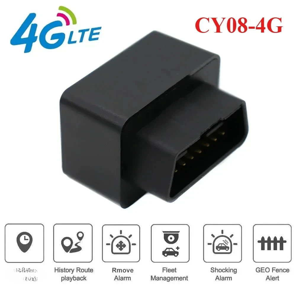 

4G CY08 OBD-GPS локатор вибрационная сигнализация неограниченное количество расстояний глобальное приложение осмотр автомобиля английский испанский постоянный срок службы батареи