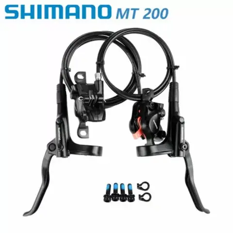 Shimano BL-MT200 + BR-MT200 유압 디스크 브레이크 – 포스트마운트 – 왼쪽 후면 세트