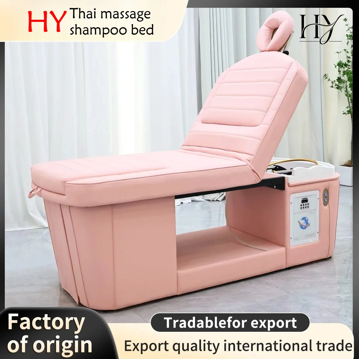 Reclining Hair Washing Bed Thai Style Built-in Water Circulation for Professional Head Spa Salon