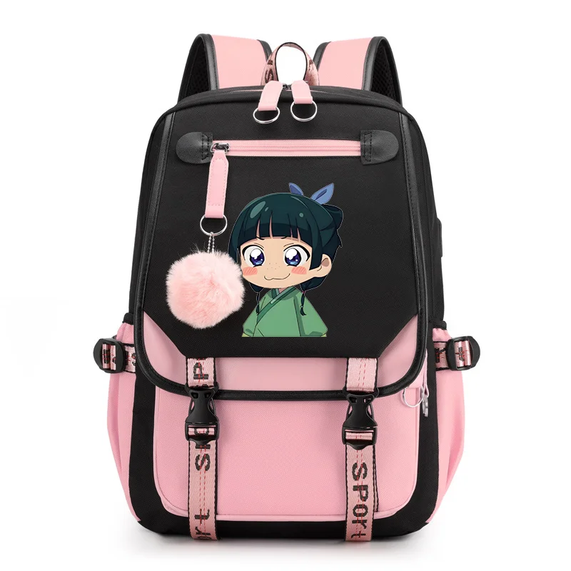 

New The Apothecary Diaries Backpack Anime Cute The Apothecary Diaries Backpack USB Backpack Outdoor Street Anime Backpacks