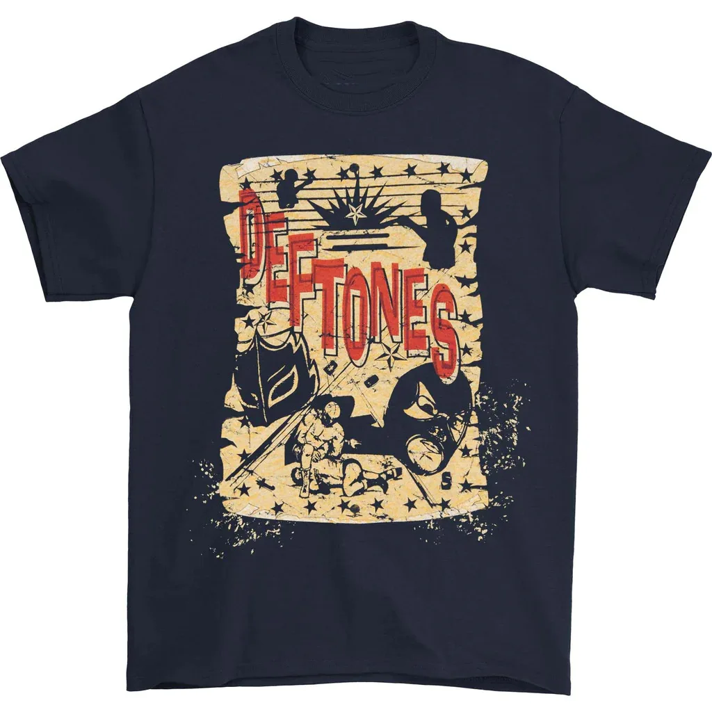 Deftones tour Cotton Short Sleeve Black all Size Unisex T-Shirt  - Free Shiping