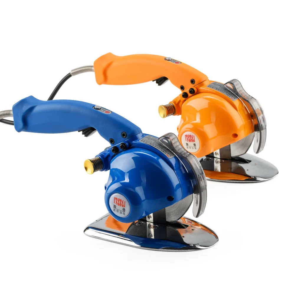 Servo Direct Drive Electric Round Knife Cutting Machine for Cutting Cloth, Brushless Speed Regulation, Manual Push Cutting
