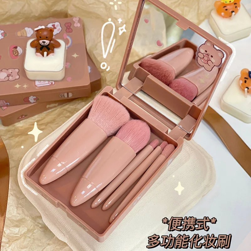 Nouveau Travel5Glasses boîte pinceaux de maquillage costume modèles portables multifonctionnel poudre brosse Blush brosse outils de beauté