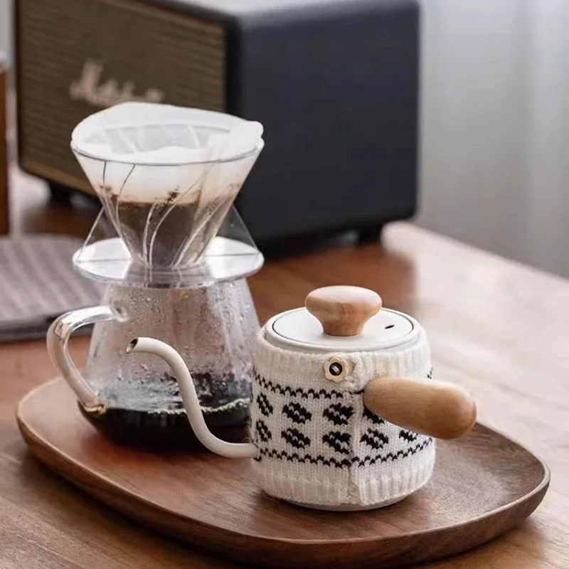 Soft and Cute Modern Japanese Ear Hanging Coffee Pot Mini Brewing