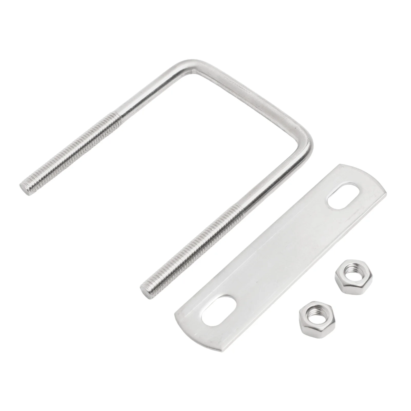 Automotive Repairs Silver U-screws Rust Resistant U-bolt Stainless Steel Easy Attachment Long-lasting Performance