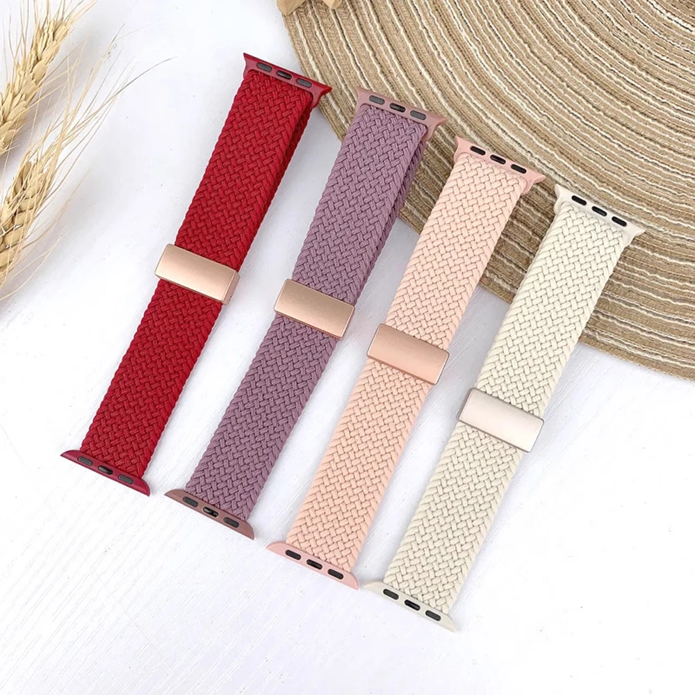 ساعة تفاح مجدولة بحلقة مفردة ، سوار الترا كوريا ، 45 ، ممغنط 44 ، 40 ، 41 ، 42 حزام ، 49 ، سلسلة SE ، 9 ، 7 ، 4 و 5 و 6 و 8