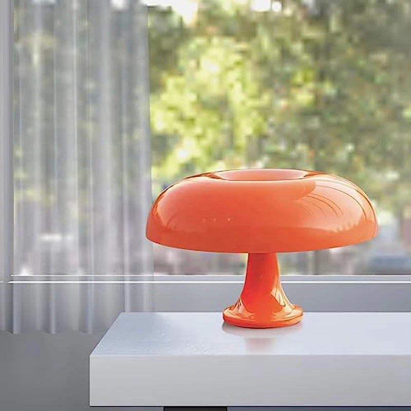 TKOH-Lampada a fungo, lampada da tavolo vintage retrò, luce notturna per donne, bambini, regali ecc. (alimentata con spina, lampadina inclusa)
