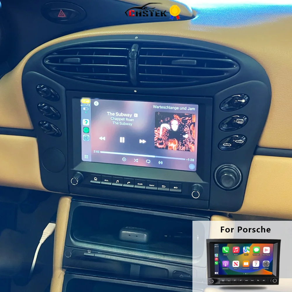 

CHSTEK Android 14 Multimedia Player For Porsche Cayman 911 996 Boxster 986 997 MK2 Car Radio Stereo Carplay GPS WIFI Head Unit