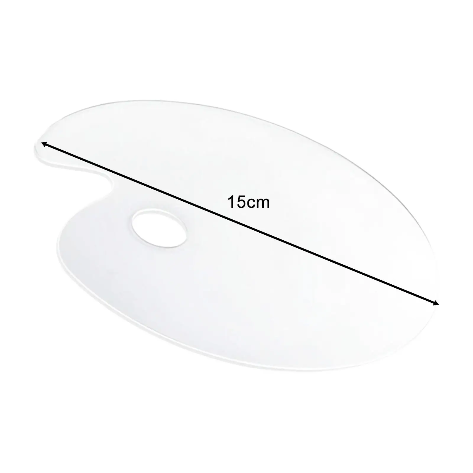 Bandeja de paleta de maquillaje, herramienta de maquillaje, base de mano, paleta de cosméticos, acrílico para mezclar base, pigmento de brillo de labios