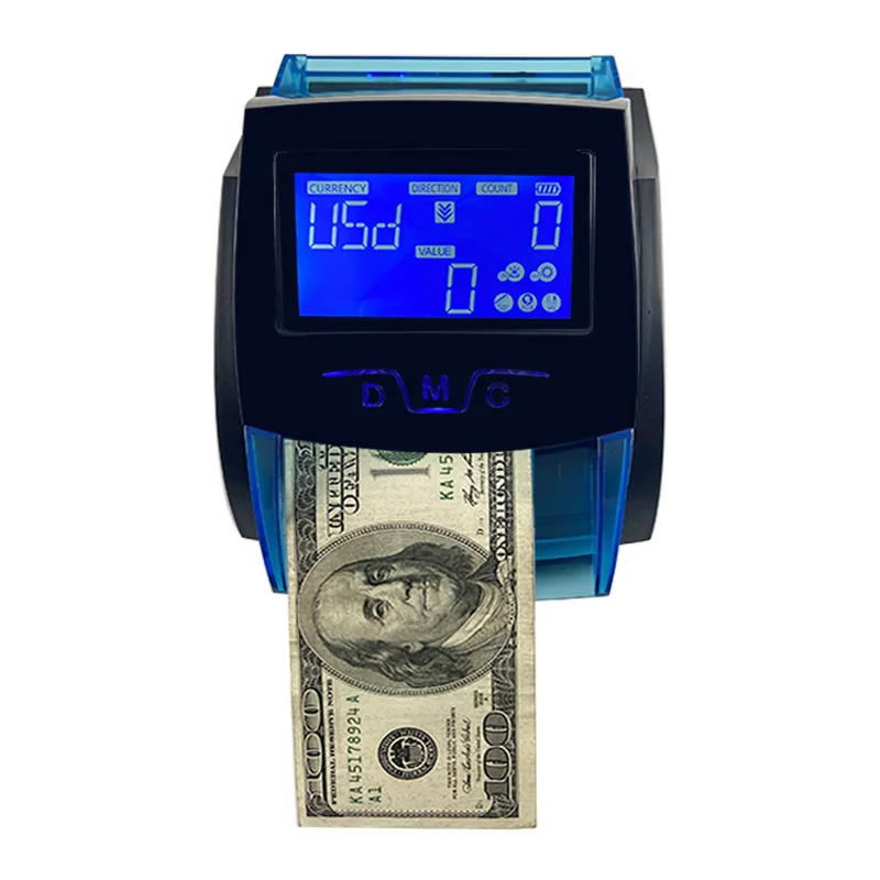 XD-520B USD EUR MYR THB LBP Money counter Fake notes detector with 4 sides insertion Money detector