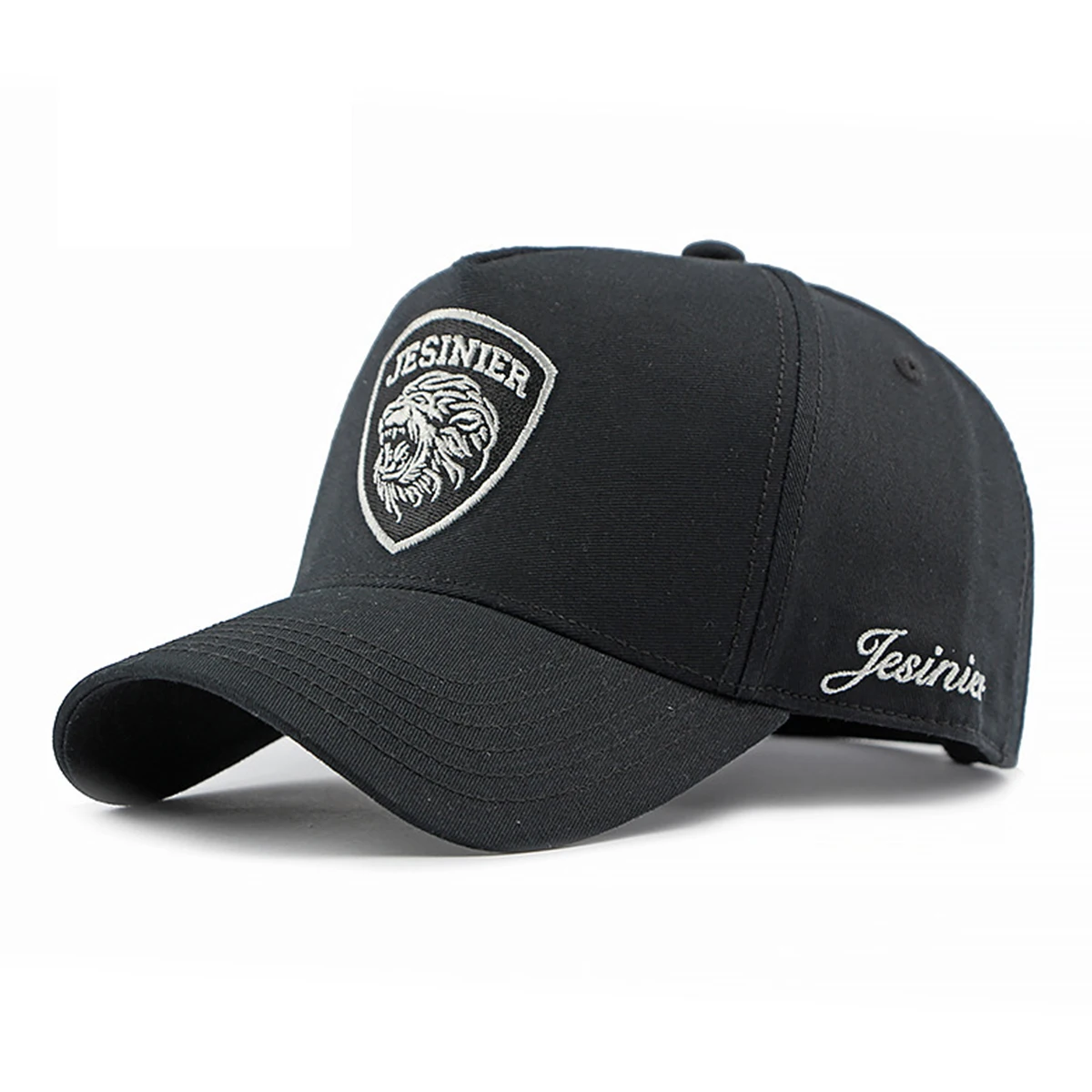 Unisex JESINIER Lion Embroidery Baseball Caps Spring Autumn Outdoor Adjustable Casual Hats Sunscreen Hat Sports Cap