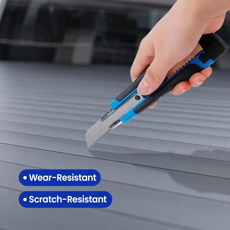 غطاء تونيو لسرير الشاحنة الصلبة القابل للسحب يناسب 2022-2025 سرير تندرا 5'6 بوصة، مع مسار، لوحة ألومنيوم مقاومة للماء،