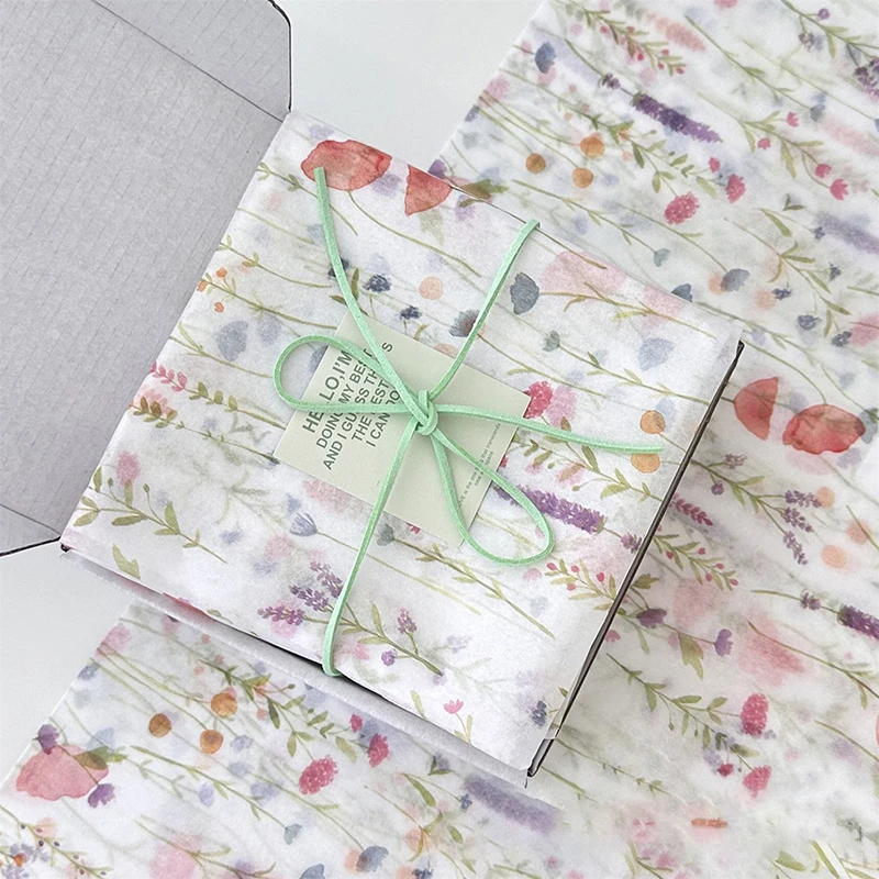 

10 Sheets Colorful Floral Paper Bouquet Flower Wrapping Paper Flower Wrapping Paper Cake Baking Gift