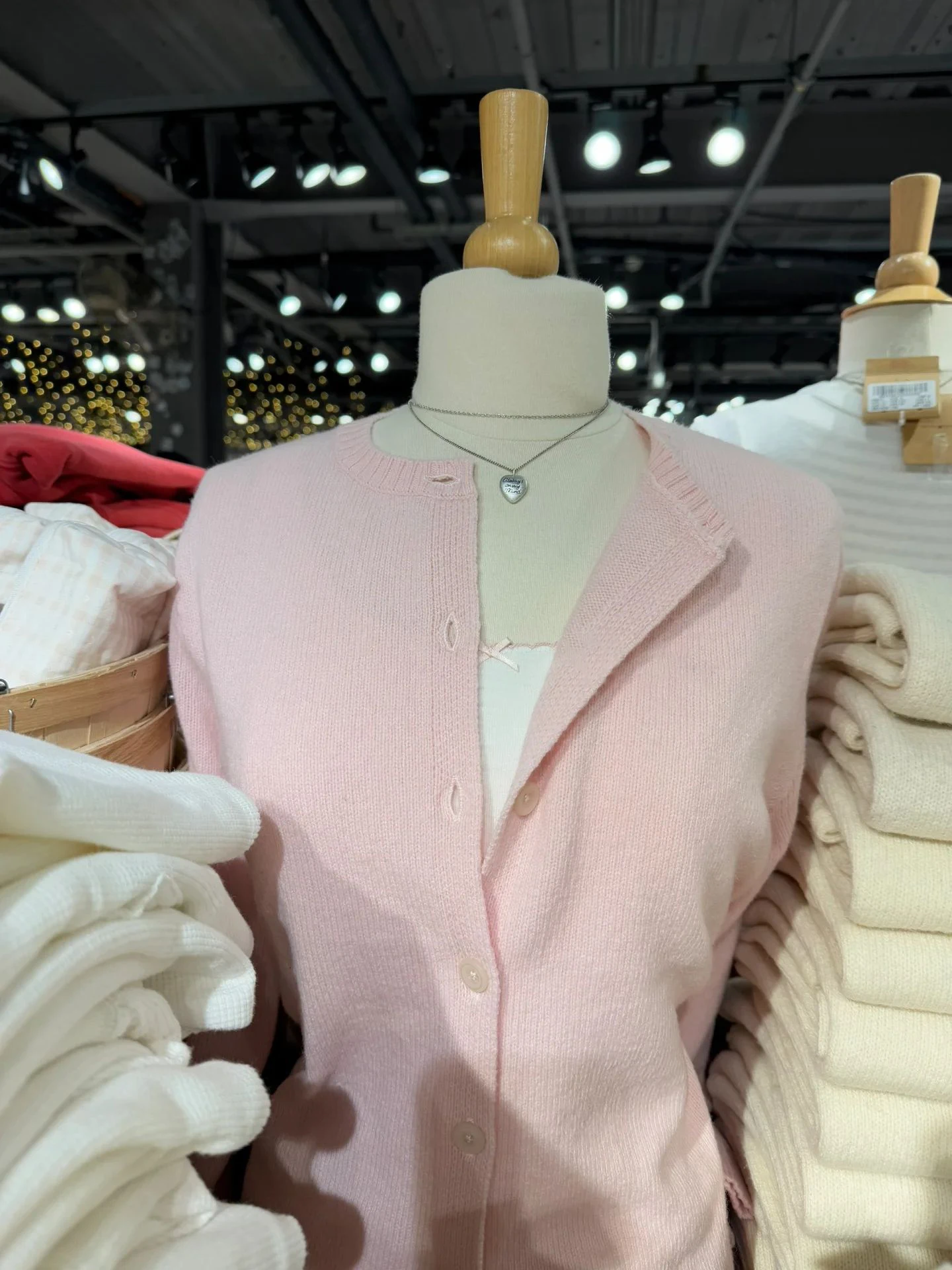 Pink Sweet Knitted Sweater Cardigan Spring O-Neck Single Breasted Cotton Knitwear Casual Simple All-match Sweaters Coat Y2k Top