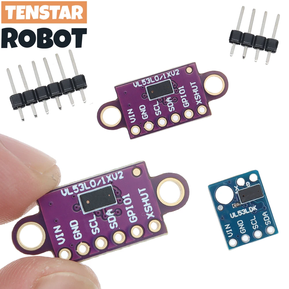 VL53L0X Time-of-Flight (ToF) Laser Ranging Sensor Breakout 940nm GY-530 GY-VL53L0XV2 Laser Distance Module I2C IIC