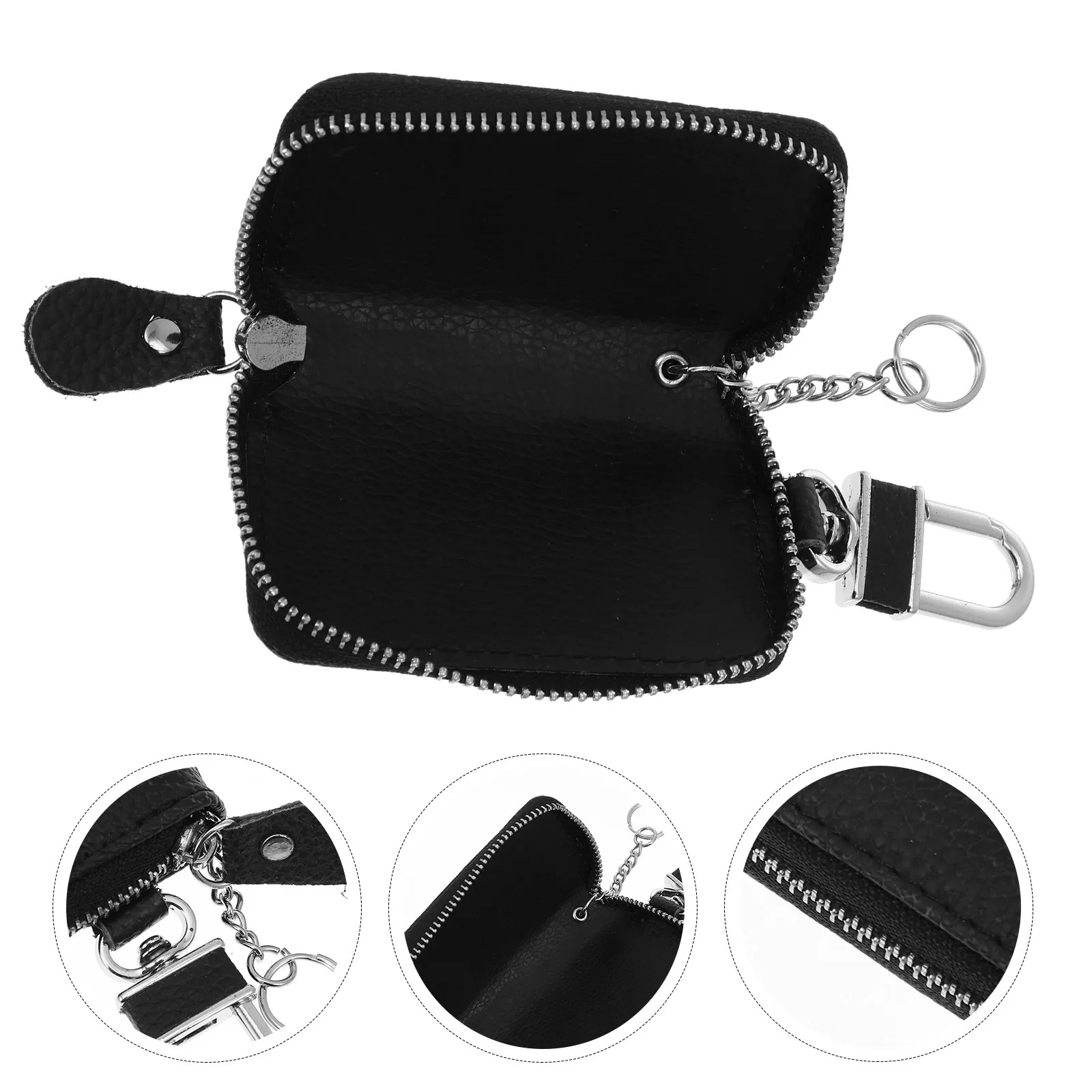 

1Pcs Key Bag for Car Zipper Auto Key Holder with Hook Waist Pouch Protection for Vehicle Keys Compact Scratch Proof