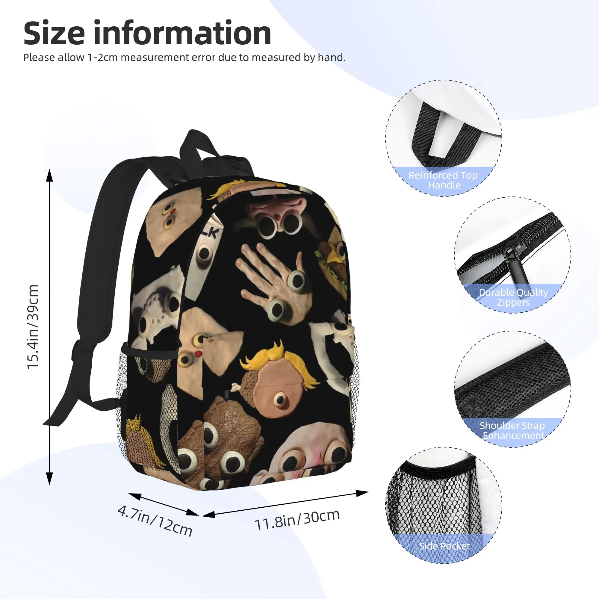 Jack Stauber Mix Backpack Hot Sale Daypack Large Capacity Boys Girls BookBag Shoulder Bags for Men Women School Bag