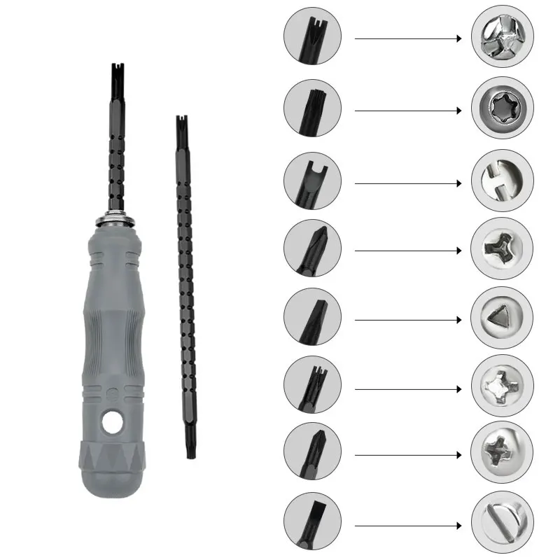 

Multi-function screwdriver Set Maintenance tool Cross flat-head triangular inner cross shaped screwdriver head tool Repair Tool