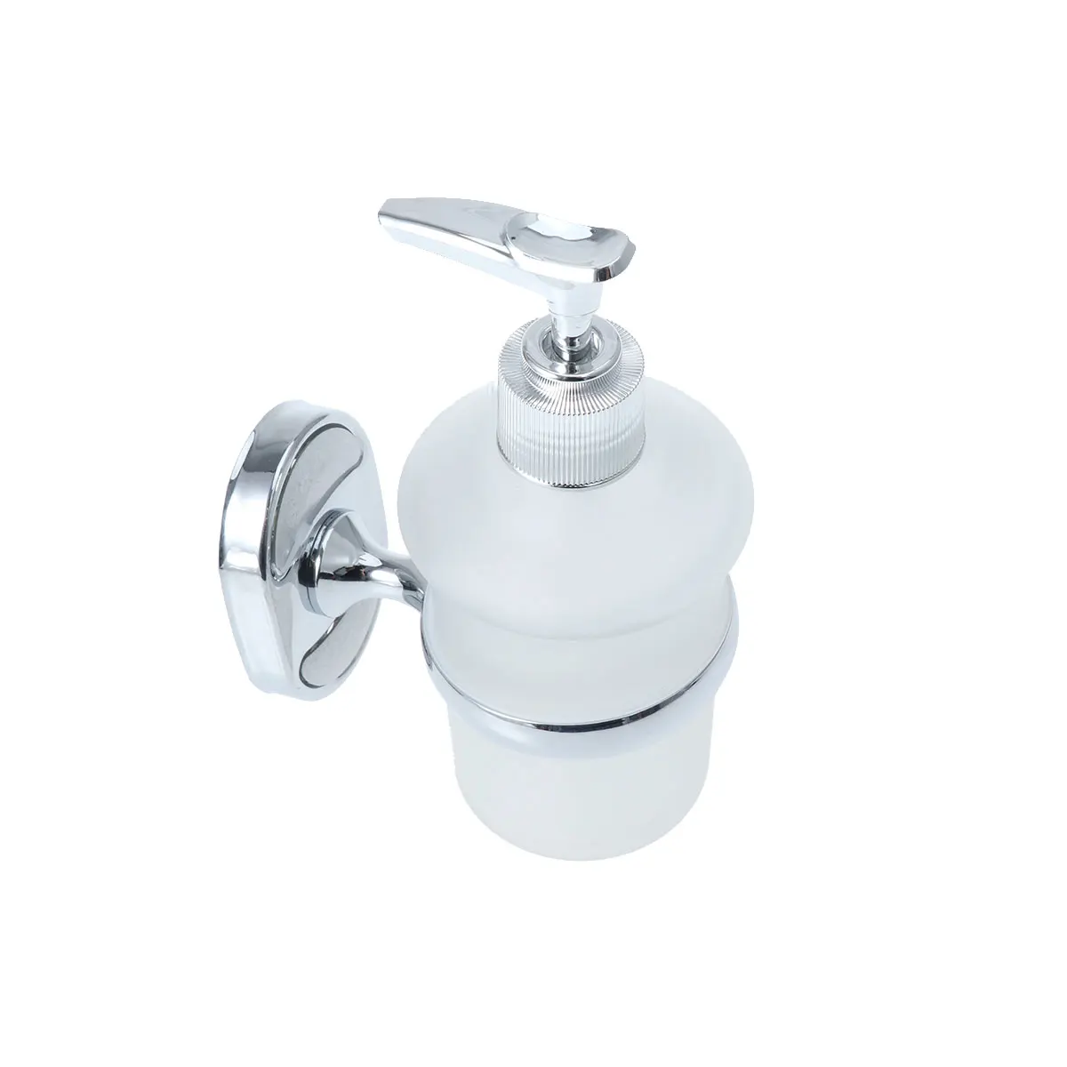 

Stainless Steel Soap Dispenser Wall Mount Hand Liquid Pump Lotion Thick Glass Bathroom Kitchen Manual Dispenser Easy Install