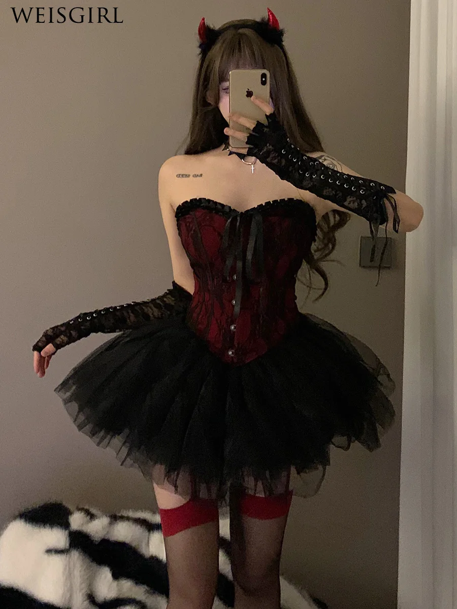 

Хэллоуин Сексуальный Дьявол Ангел Cos Костюм Королева Костюм Pure Desire Royal Sister Bunny Униформа Плюс Размер Костюм Горничной