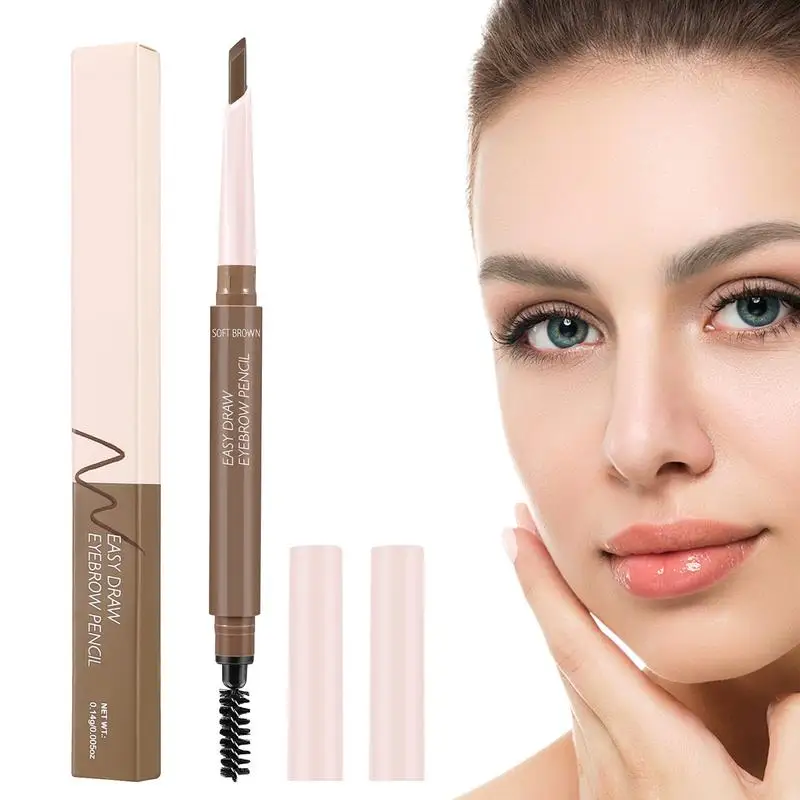 Wenkbrauwpotlood Langdurige Waterdichte Wenkbrauwen Potlood Double-Ended Microblading Wenkbrauw Pen Langdurige Natuurlijke Wenkbrauw Make-Up