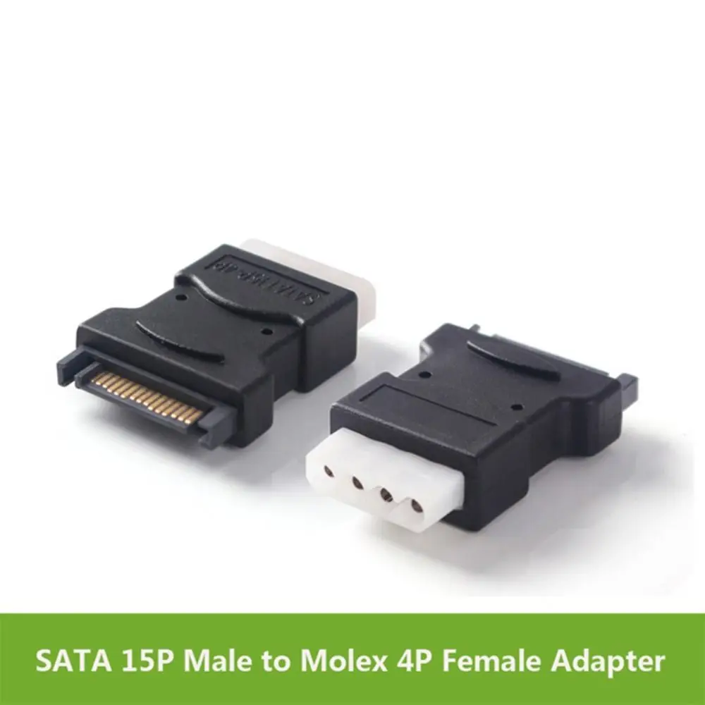 

15P Male To 4P Female SATA To IDE Adapter Small and Compact Convenient To Carry Power Adapter Connector Copper Core