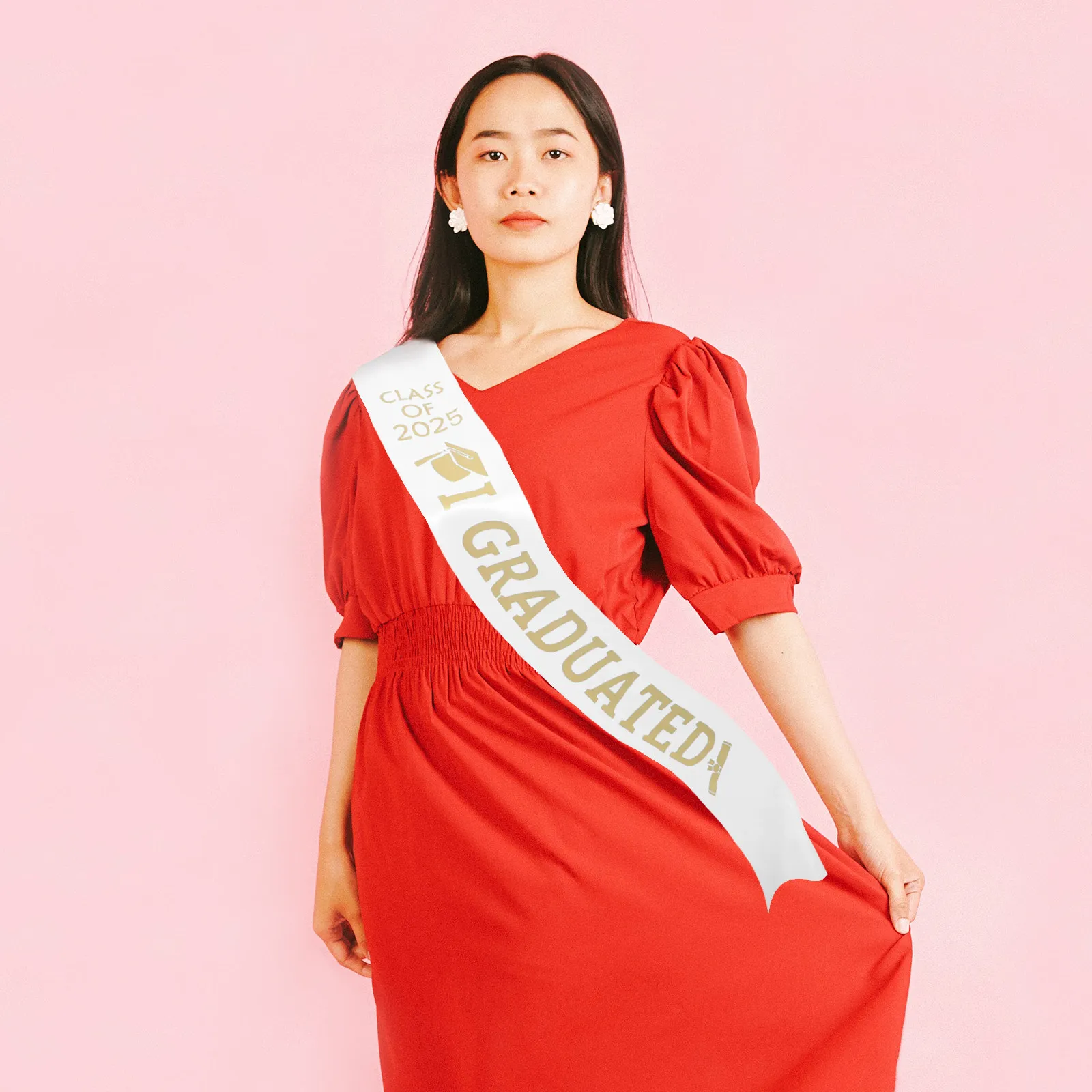 

Class of 2025 Graduation Party Sash Adjustable Comfortable Elegant Design Graduation Celebration Supplies Preschool Kindergarten