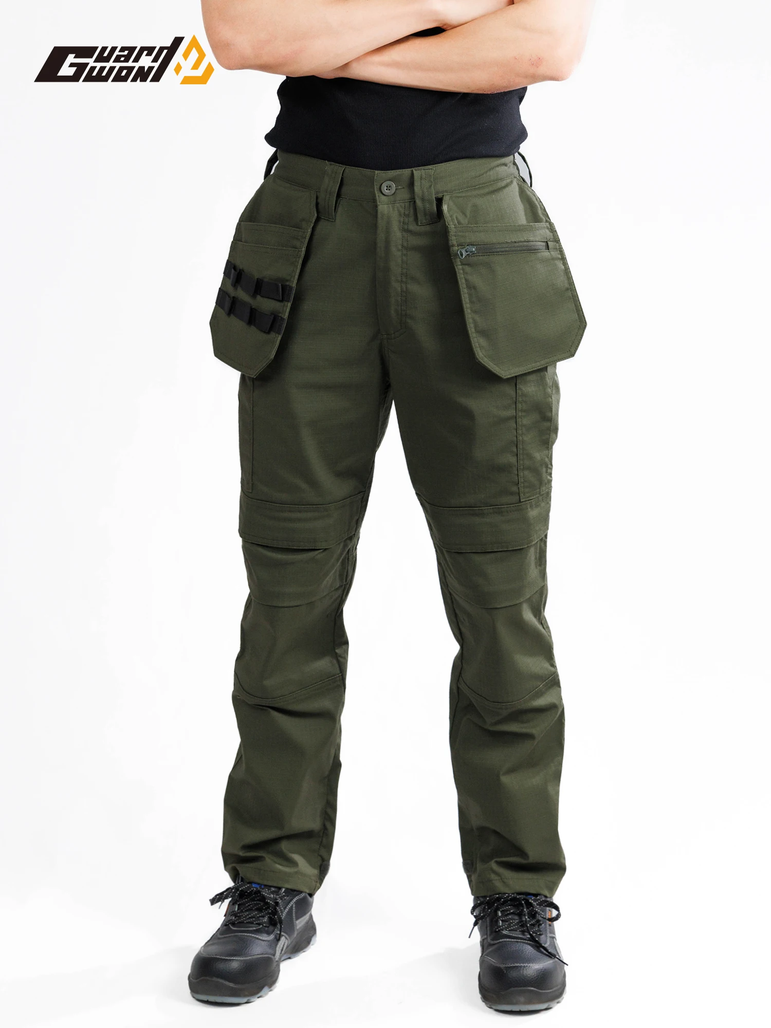 Men's quick drying work pants, elastic and durable, outdoor hiking and off-road pants, outdoor tactical pants