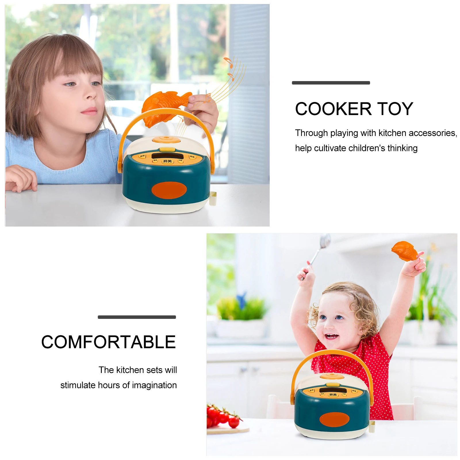 Simulation cuisine jouet ensemble enfants cuisine jouet éducatif cuiseur à riz jouet effet de pulvérisation haute qualité R om couleur Parent enfant