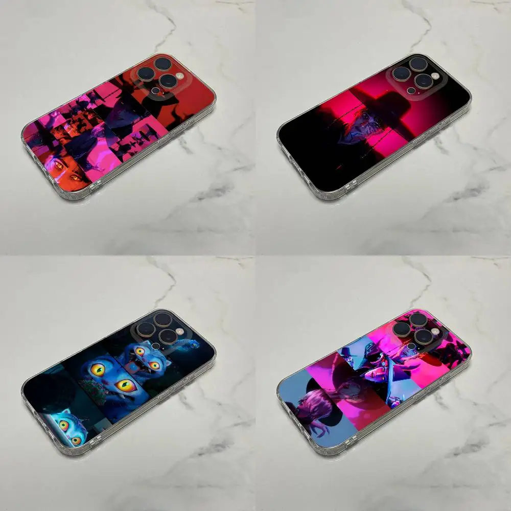 

Jinu Tiger D-Demon H-Hunters Phone Case For iPhone 16,15,14,13,12,11 Plus,Pro,Max,XR,XS,Plus,E,SE4,Mini Transparent Cover