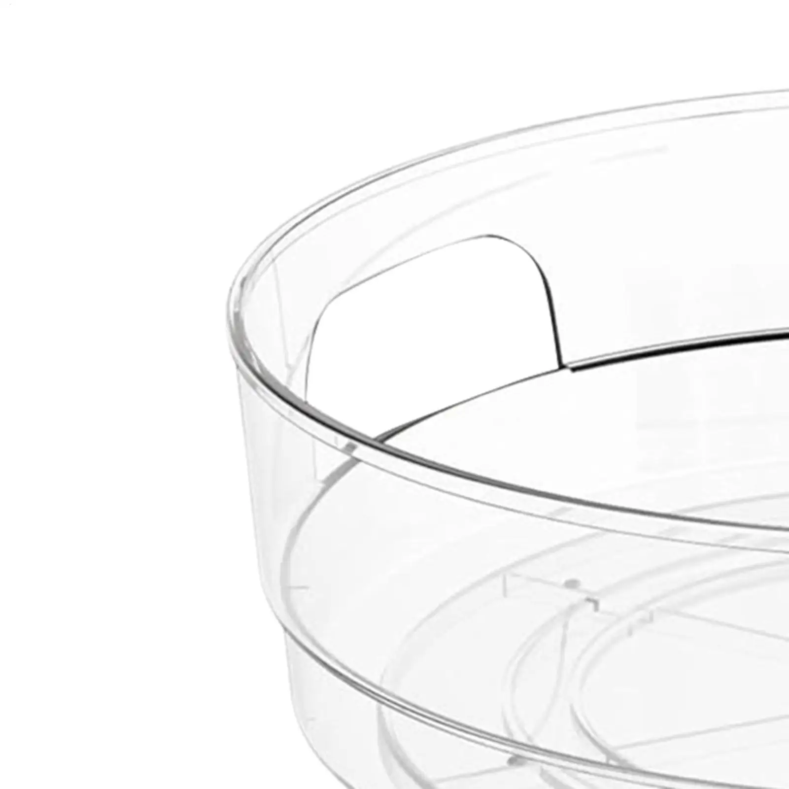 Rotating Table Top Organizer 2-Piece Countertop Storage Turntable Rotating Storage Tray For Pantry Cabinet Countertop