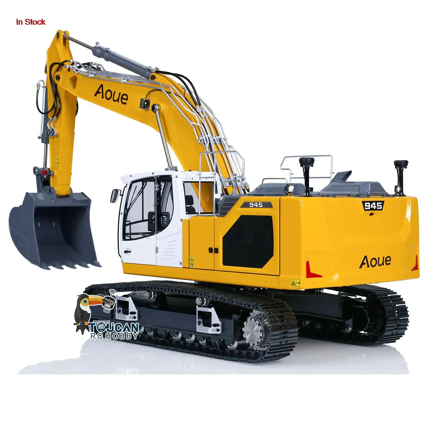 LESU LR945 1/14 RTR Metal RC Hydraulic Excavator Black Tracks PL18EV Lite Engineering Ready to Run Vehicle for Boys Toys TH22901